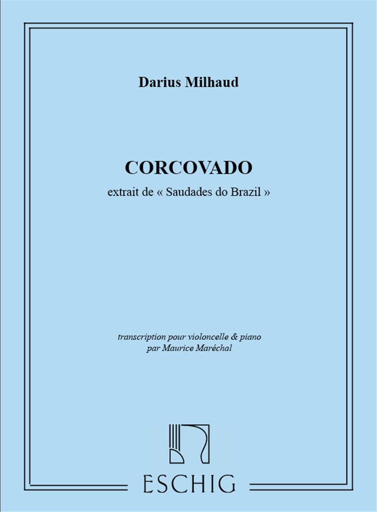 Corcovado Violoncelle-Piano